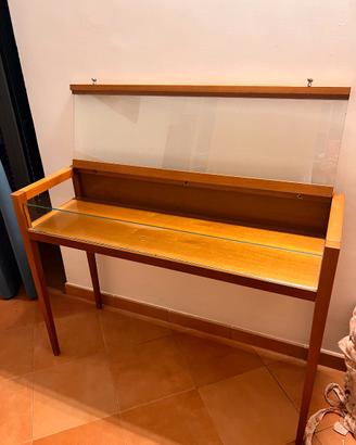 Vetrinetta da esposizione in legno e vetro