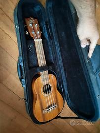 ukulele con custodia rigida