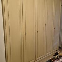 Armadio 6 ante stile classico color crema