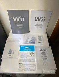 Manuali originali Nintendo Wii + Wii Wheels