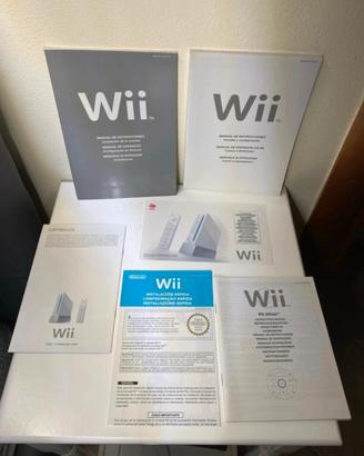 Manuali originali Nintendo Wii + Wii Wheels