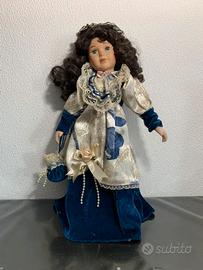 Bambola in porcellana vintage stile vittoriano 40
