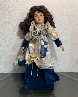 Bambola in porcellana vintage stile vittoriano 40