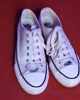 Scarpe tipo "Converse" bianche numero 40
