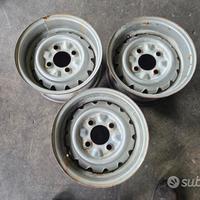 3 Cerchi In Ferro CMR A Canale Rovesciato Fulvia