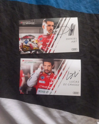 Autografi Daniel Abt & Lucas Di Grassi Audi Sport