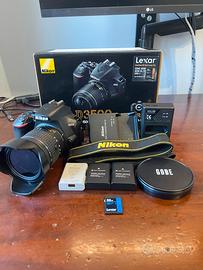 Kit Nikon - D3500 + 18-55mm + Flash + Accessori