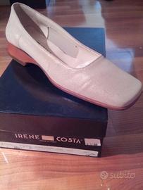 Scarpa donna beige-oro