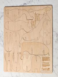 Set Decorative Plywood Animals - Ferm Living