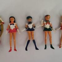 Sailor Moon 5 action figure 8 cm vintage anni 90