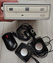 casse,webcam,mouse wireless,masterizzatore USB 