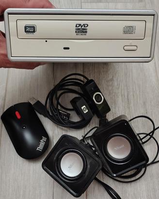 casse,webcam,mouse wireless,masterizzatore USB 