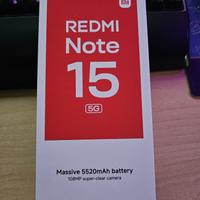 Xiaomi Note 15 5G 8/256gb NUOVO sigillato