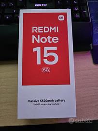 Xiaomi Note 15 5G 8/256gb NUOVO sigillato