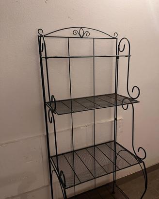Scaffale libreria in stile Liberty in metallo