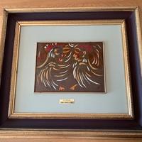 Quadro su lamina argento Giuseppe Viola 3/4