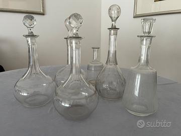 Bottiglie di vetro vintage