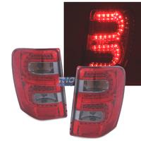 FANALI A LED JEEP GRAND CHEROKEE 99-05 ROSSO AFFUM
