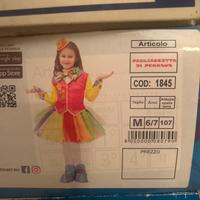 Vestito bambina pagliaccetta di pegasus