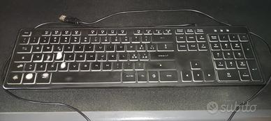 Tastiera cablata nera