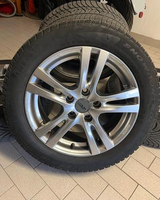 Cerchio + gomme invernali 205/55 R16 M+S