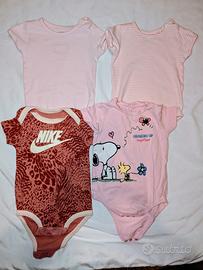 Set 4 body manica corta neonata