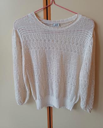 maglioncino di cotone  traforato  taglia S Pimkie 