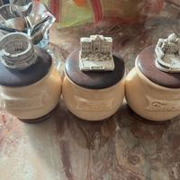 Set 3 barattoli cucina con souvenir di Roma vintag