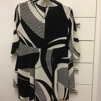 Camicia nera/beige