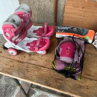 Pattini a rotelle bambina