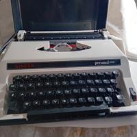 Macchina per scrivere Singer portatile anni '70