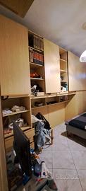 Cameretta a ponte con letto singolo