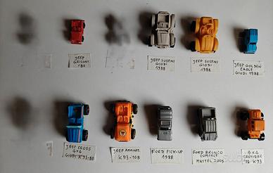 9 Modellini di Jeep e Fuoristrada Kinder e Giodi
