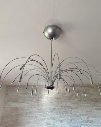 Lampadario in acciaio