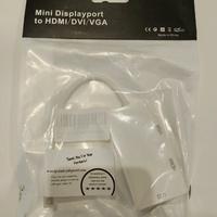 adattatore Mini Displayport to HDMI/DVI/VGA nuovo