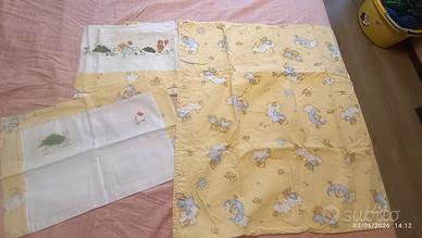 set lenzuola culla neonato