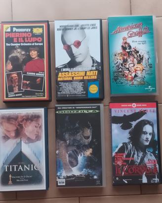 VHS Lotto 6 VHS anni '90