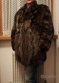 PELLICCIA ECOLOGICA MARRONE TG 46