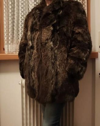 PELLICCIA ECOLOGICA MARRONE TG 46