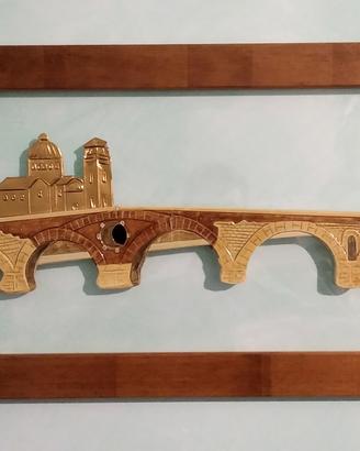 Quadro ceramica Verona Ponte Pietra
