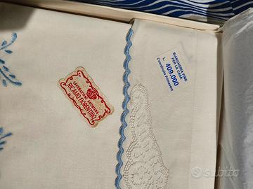 Lenzuola Ricamo Fiorentino a Mano