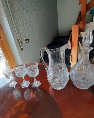Servizio di Cristallo puro al piombo di bohemia