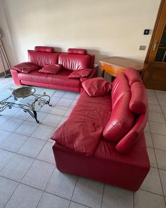 Divani in pelle vera