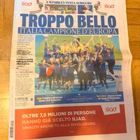 La gazzetta dello sport Italia Campione d’Europa