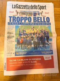 La gazzetta dello sport Italia Campione d’Europa