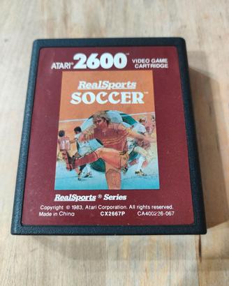 REALSPORT SOCCER GIOCO ATARI VCS 2600 RED LABE