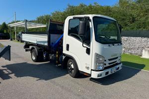 Isuzu M21 cassone ribaltabile e gru