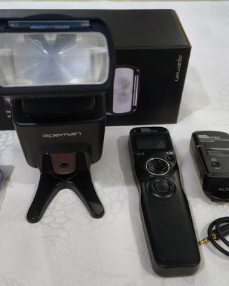 APEMAN SL-450C Flash E-TTL+ Canon Pixel TW283 WiFi