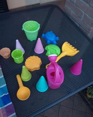 Set giochi bambini per mare e spiaggia