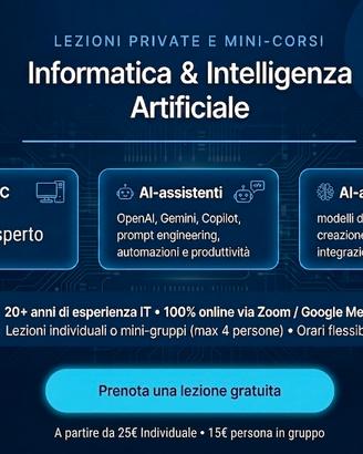 Lezioni di Informatica e Intelligenza Artificiale